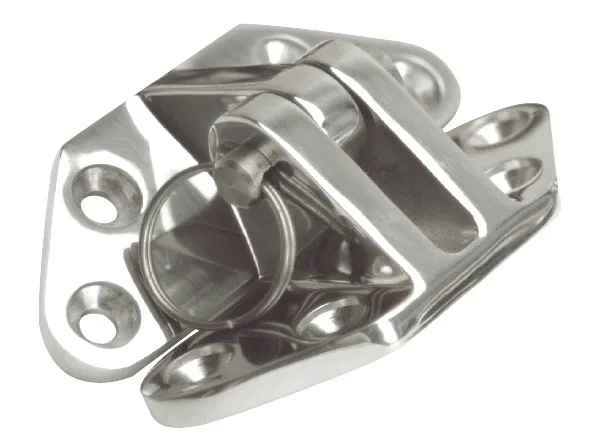 6211C – WHITECAP IND Boat Door Hinge, Hatch Hinge - Angle Base 2-1/2 Inch Length x 3 Inch Width Silver Stainless Stee...
